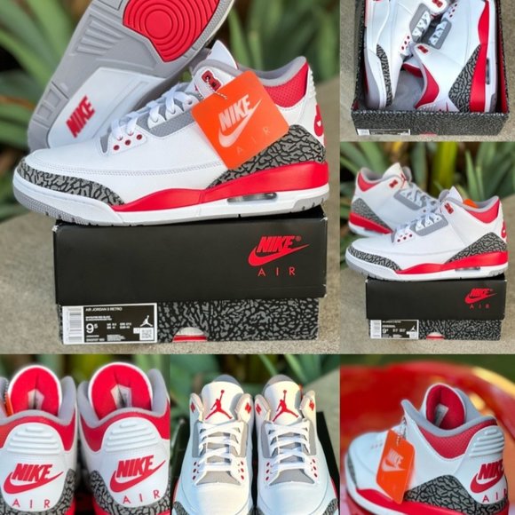 2022 Jordan Retro 3 Fire Reds Size 12 - Picture 8 of 8